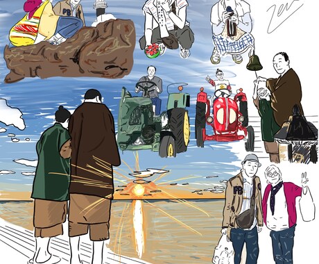 思い出をお洒落なイラストにします 最高の思い出をもっと記憶に残る思い出に イメージ2