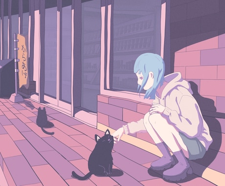 優しい色合いのループアニメーションを制作します MVや配信画面などに合うループアニメーションです！ イメージ2
