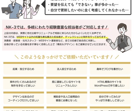 WordPressで本格的なWEBサイト制作します ☆初心者歓迎☆完全お任せも◎｜予算相談可・イラスト提供あり♪ イメージ2