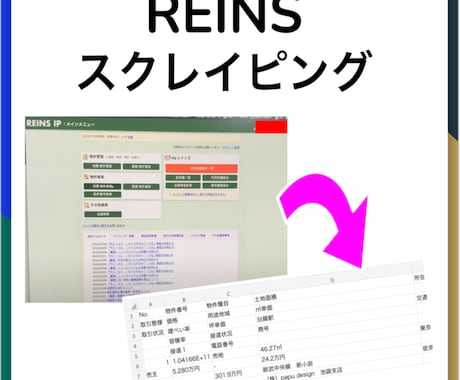 REINSスクレイピングツールを作ります 面倒な PC設定は不要！分かりやすいデザインのアプリで販売 イメージ1