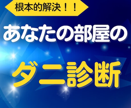 部屋の写真でダニ診断＆効果的な改善提案をします ダニ問題の本質を見抜き、最適な解決策をアドバイス！ イメージ1
