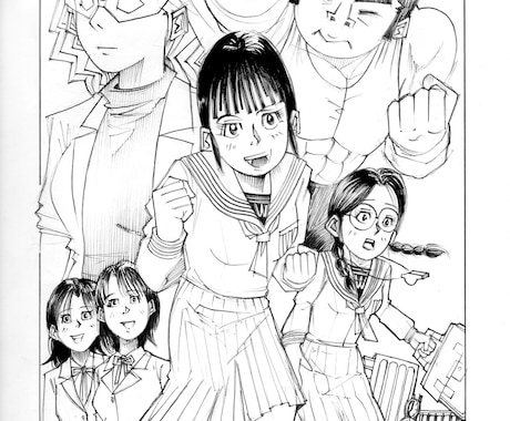 まさ代ふう、テーマに沿った2ページ漫画描きます イメージ1
