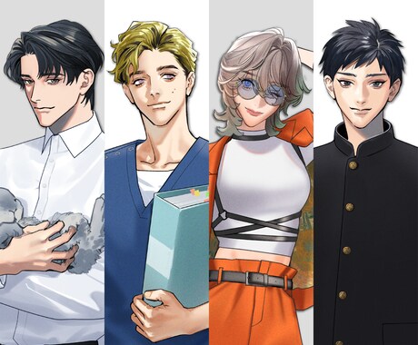立ち絵制作します TRPGやフリーゲーム、SNS等で使用する立ち絵を制作します イメージ1