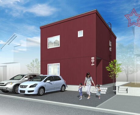 住宅の魅力を引き出す建築外観パース制作します 販売・提案に使える高品質な住宅パース イメージ1
