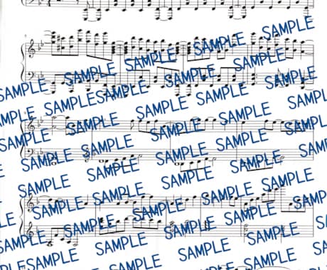 大好きな楽曲の楽譜を作ります その人にあったその人のための楽譜を作ります イメージ2