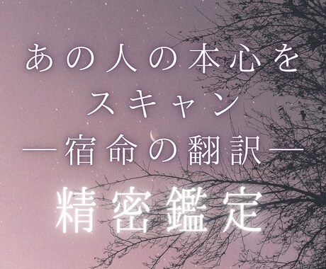 深層意識スキャン｜あの人の本心を静かに解読します 生年月日を魂の座標に。沈黙の理由と宿命の現在地を精密に翻訳。 イメージ1