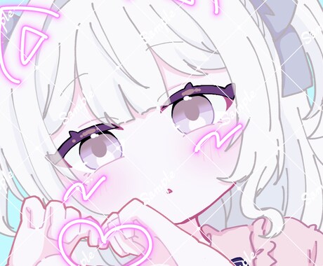 ゆめかわ・やわらか塗りデフォルメアイコン制作します ふんわり雰囲気で可愛く描きます イメージ2