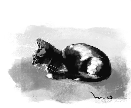 猫の絵を描きます 雰囲気のあるリアルで可愛い飼い猫の絵をお描きします イメージ1