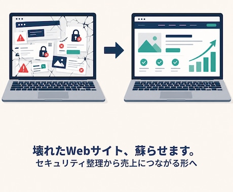 管理はどこ？放置サイトを売上につなぐ形に再生します 業者連絡つかなくてもOK。セキュリティ整理から再生 イメージ1