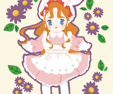 ふんわりイラスト3点セット描きます アイコンや挿絵などでイラストをお探しの方 イメージ2
