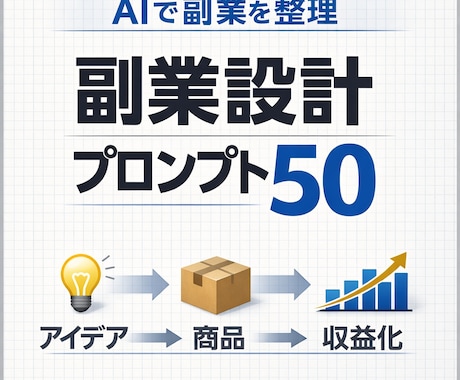 AIで副業を形に！アイデアから収益化まで導きます アイデア発見から収益設計まで、AIが副業の土台を整えます イメージ1