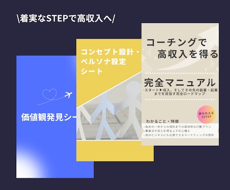 コーチの方へ確かな情報を！10点資料を提供します 今すぐ使える資料＋いつでもサポート♪ゼロスタートでもOK イメージ2