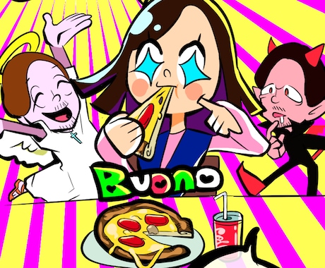 チラシ、SNSにも!幅広いタッチで媒体を彩ります 用途に合わせた漫画・イラスト制作|広告・アイコン・似顔絵等 イメージ2