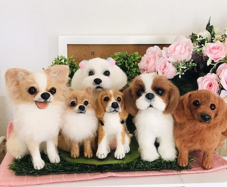 愛犬の羊毛フェルト作ります オーダーメイド実績300体以上の作家が真心込めて作ります。 イメージ1
