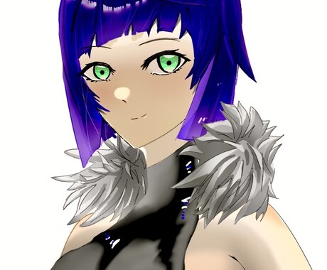 イラスト、1枚絵、SNSアイコンなどを描きます 背景のシンプルな1枚絵系のものを描きます イメージ2