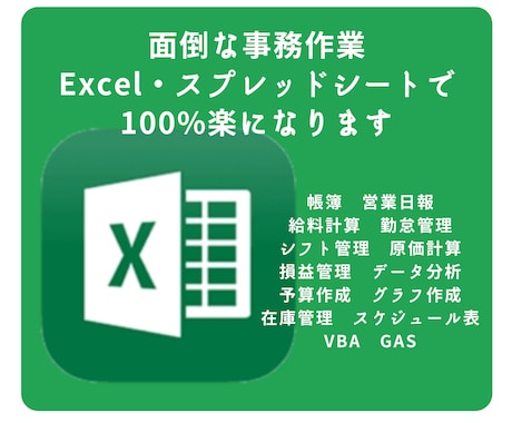 Excelで各種フォーマットテンプレート作成します スプレッドシート対応可。業務効率化の運用サポート致します。 イメージ1