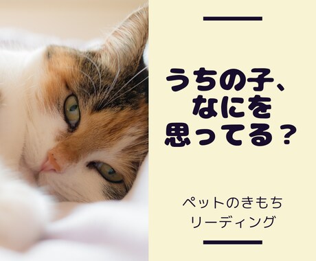 ペットの本音、翻訳します あなたの大切な"家族"の気持ちを占います【霊感タロット】 イメージ1