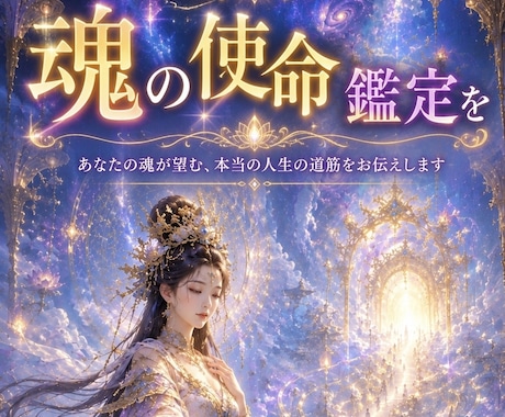 魂の使命・才能・人生の設計図鑑定をします 魂の声に耳を澄ませると、迷いから抜け人生は動き始めます イメージ1