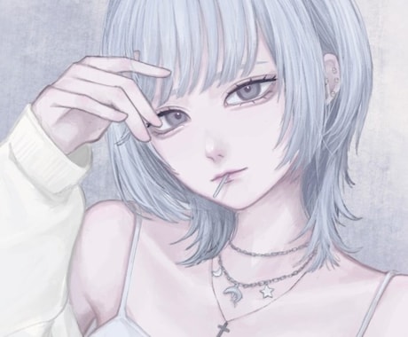 繊細な厚塗りイラスト描きます アイコンや配信背景、MVイラストに。無料オプションも豊富 イメージ2