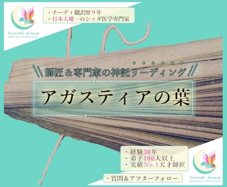 アガスティアの葉を読む前にご相談を伺います 実績9年・日本人唯一のシッダ医学専門家の寄り添いコンサル イメージ2