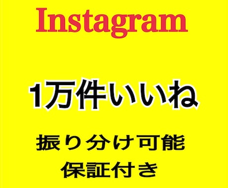 インスタグラムのいいね【1万いいね】増加させます Instagramいいね/複数振り分け可能/リール対応 イメージ1