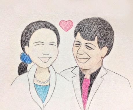似顔絵をお描きします ＊家族やお友達に絵を贈りたいあなたへ＊誕生日や結婚式などに イメージ2