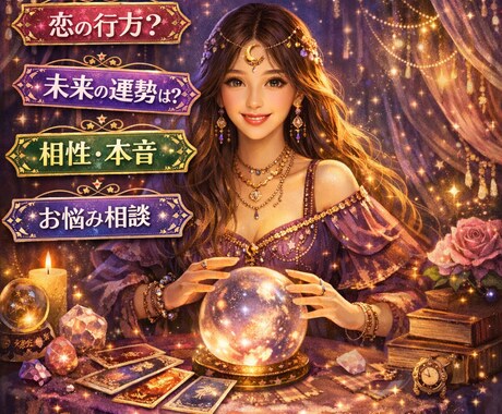 気になる方、恋人、夫婦関係の相性を占います 復縁や結婚、お相手とのこれからを見てみませんか？ イメージ1
