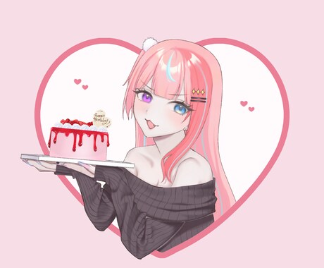 ご希望のイラストを制作いたします グッズ、歌ってみた用イラストなど。お気軽にご相談ください！ イメージ1