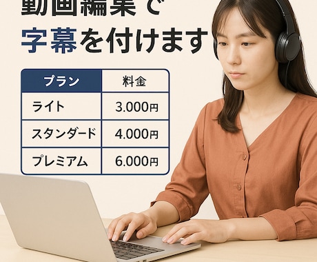 聞き取りやすく丁寧！動画に字幕を追加します イメージ1