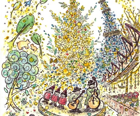 やさしいかわいいタッチのイラスト作成します 手書きならではのあたたかいイラストを提供します！ イメージ1