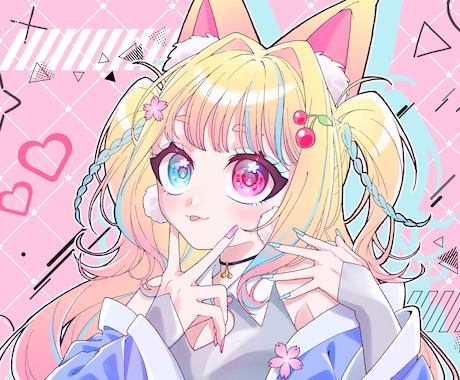 可愛くポップで明るいイラストお描きします アイコン・ヘッダー・サムネにどうぞ！ イメージ1