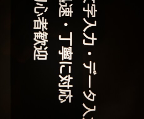 迅速対応　文字入力・データ入力を丁寧に行います イメージ1