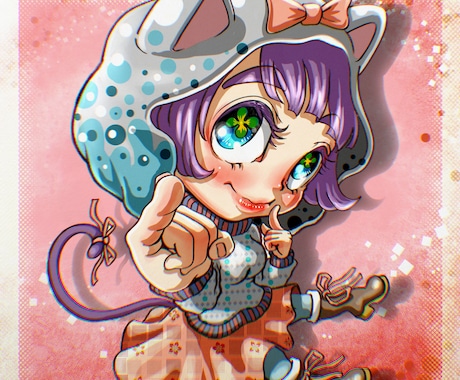 可愛いデフォルメキャラを描きます オリジナルキャラクター作成！アナログ、デジタルどちらも可 イメージ1