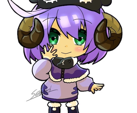 SDキャライラスト描きます 配信やSNSアイコンにおススメのシンプルSDイラスト！ イメージ2