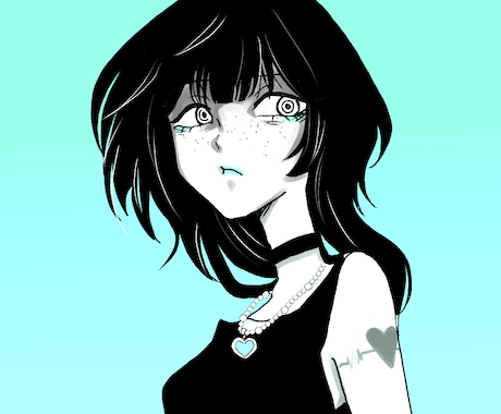 アイコンイラスト描きます 低コスト！サブカルな雰囲気のイラストが得意！ イメージ1