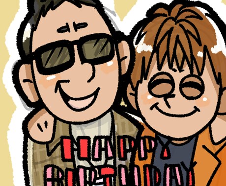 ゆるかわ似顔絵描きます 誕生日プレゼントなどにいかがですか イメージ1