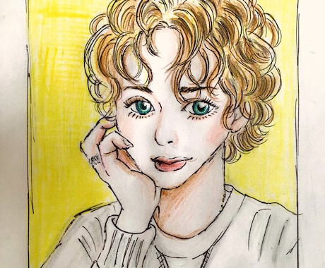 似顔絵描かせて頂きます お写真をもとにして似顔絵描かせて頂きます。 イメージ1