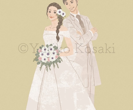 ウェディングイラスト承ります 結婚式の思い出をイラストで残したいとお考えの方へ イメージ1