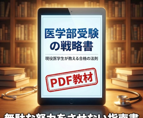 現役国立医学生が医学部合格への戦略的支援をします 保護者必読。無駄な努力をさせない「合格戦略」の指南書PDF イメージ1