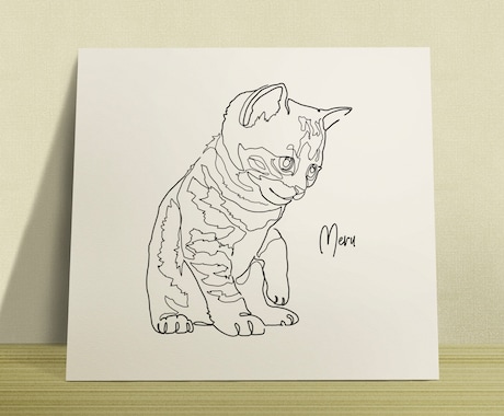 一筆書き風ラインアートを制作致します 修正回数無制限！あなたに合ったイラストを本気で作成します！ イメージ1