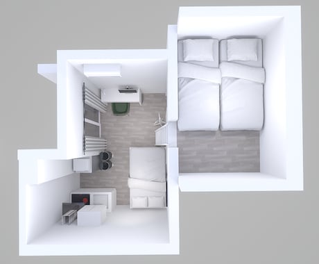 民泊に必要な室内3Dパースや非常経路図を作成します イメージをリアルな形に立ち上げてみませんか イメージ2