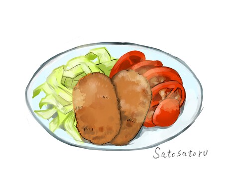 お料理のイラスト化承ります レシピやメニュー表への使用にどうぞ イメージ2