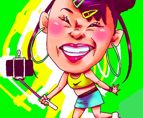 印象的な可愛い似顔絵描きます 専用のアイコンやイラストを求めている方にオススメ！ イメージ2