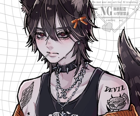 オシャレでPOPなイラストお描きます 絶対後悔したくないしさせないので全力を尽くします☆ イメージ2