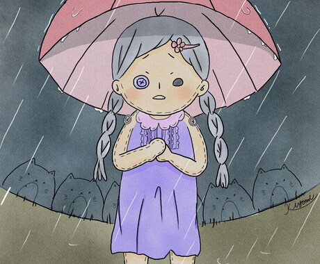 やさしい雰囲気のイラスト制作します 癒されるイラストお任せください！ イメージ2