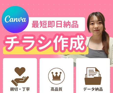 女性向け専門デザイナーがおしゃれなポスター作ります 修正回数無制限で納得のいくデザインが作れる！ イメージ1