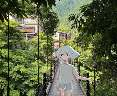 写真にイラストをお描きします 幅広い絵柄に対応しております！お散歩mvや観賞用などに イメージ1