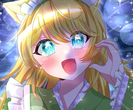 安くて早い！キラキラなイラスト描きます アイコン／1枚絵／立ち絵など！お見積もり相談即対応！ イメージ1