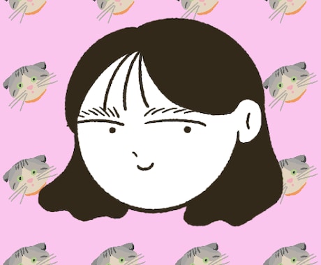SNS/アイコン 好きなものと一緒に似顔絵描きます 全身イラストも込み！あなたの好きなもので背景をお描きします！ イメージ1