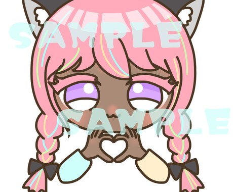 SNS用アイコン描きます デフォルメアイコン描きます！男女どちらでもOKです。 イメージ2
